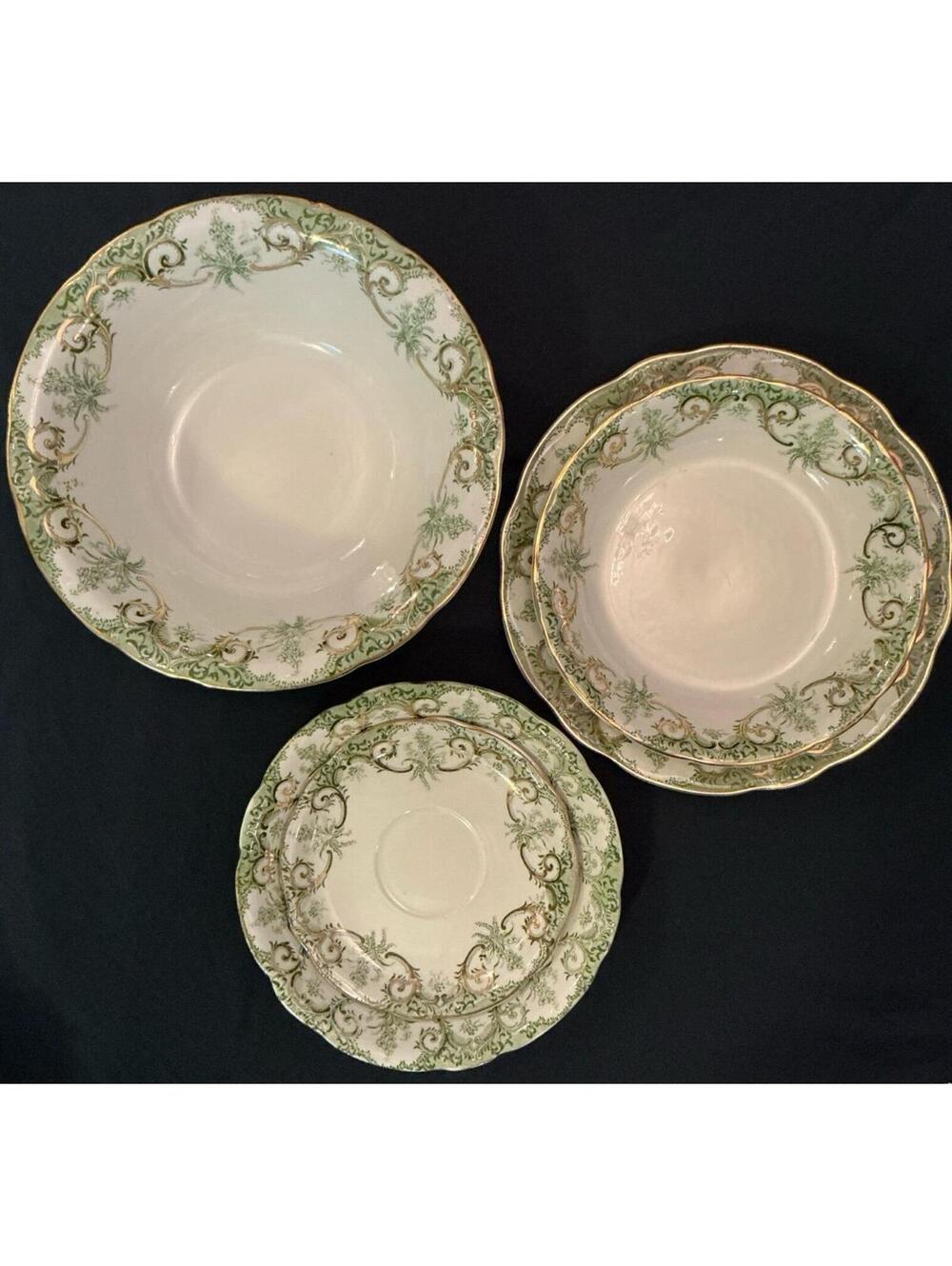 5 Pieces Antique Late Victorian ‘Alma” by Henry Alcock Co. & Made in England Set